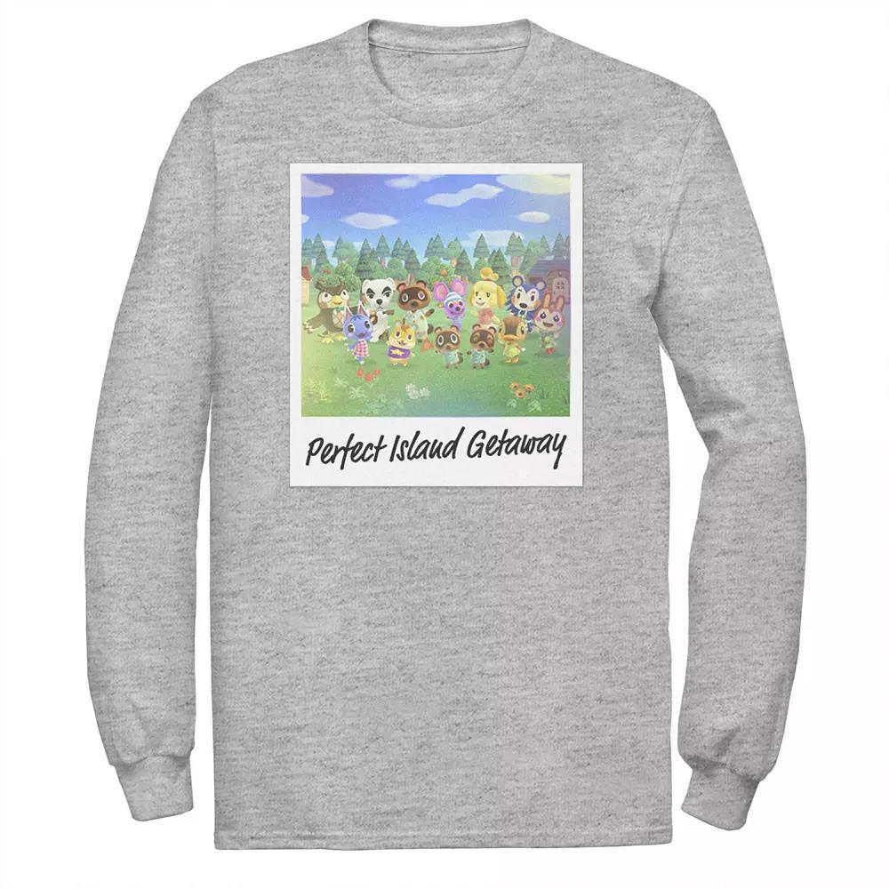 Big & Tall Nintendo Animal Crossing: New Horizons Perfect Island Getaway Tee, Men's, Size: XXL Tall, Athletic Grey Product Image