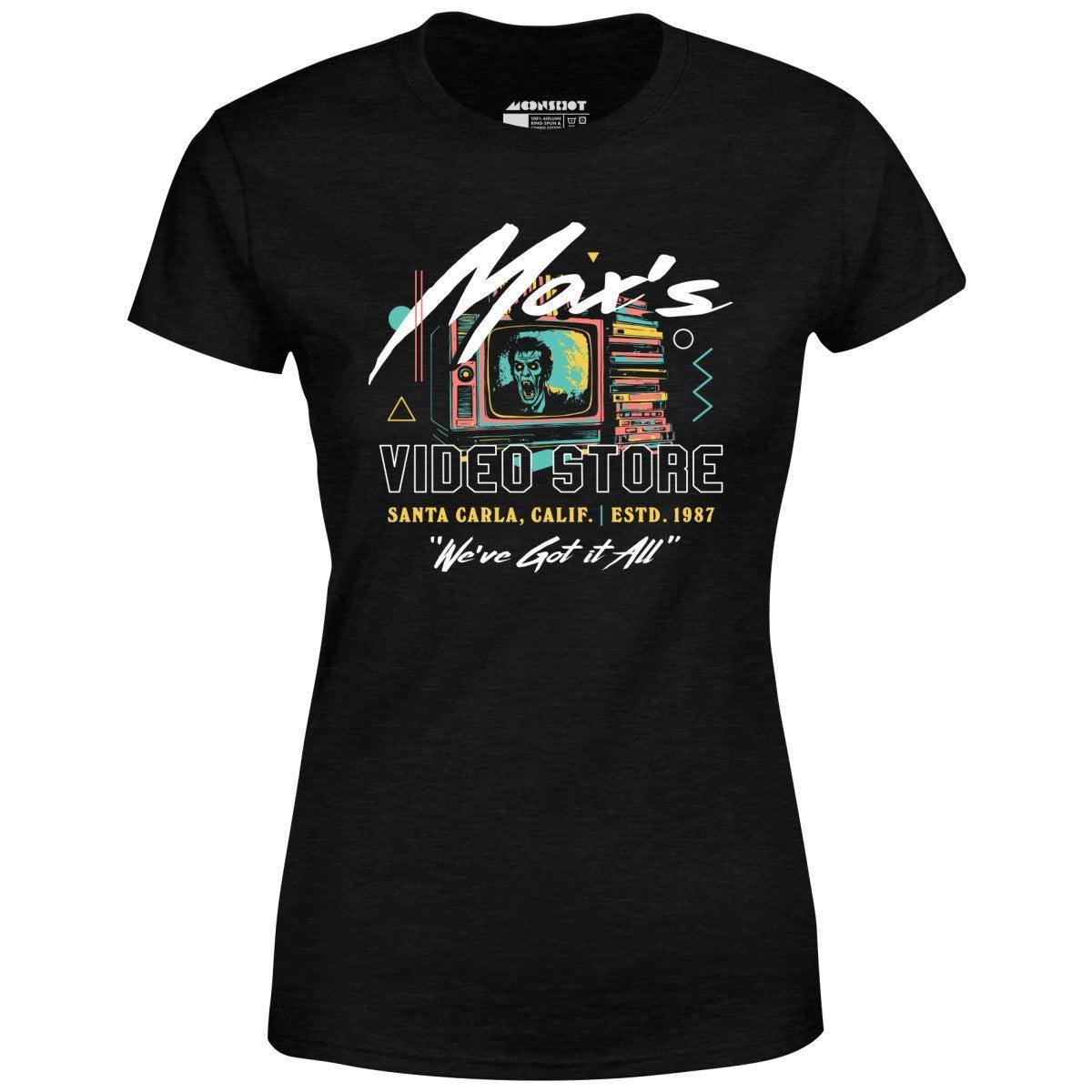Max's Video Store - Women's T-Shirt Female Product Image