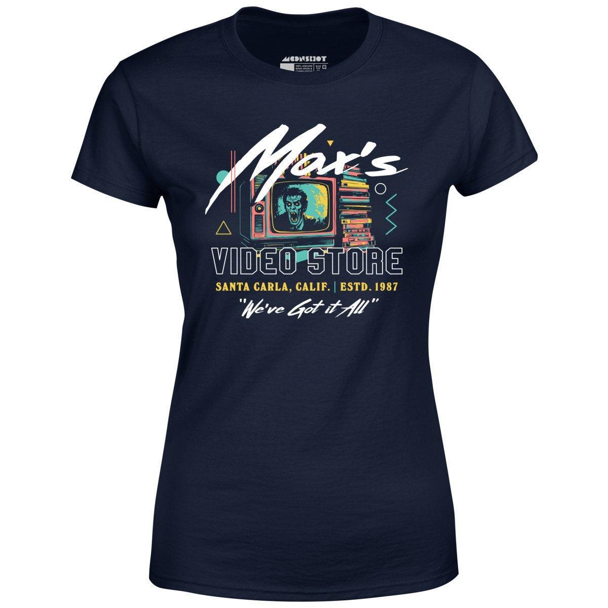 Max's Video Store - Women's T-Shirt Female Product Image