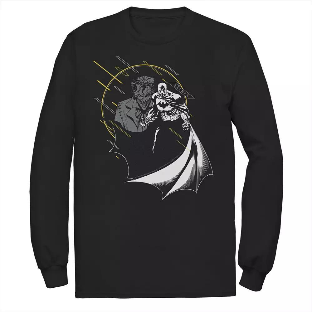 Mens DC Comics Batman And Joker Circle Portrait Tee, Men's, Size: Large, Black Product Image