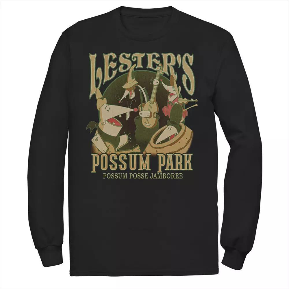 Disney's A Goofy Movie Lester's Possum Park Men's Tee, Size: Small, Black Product Image