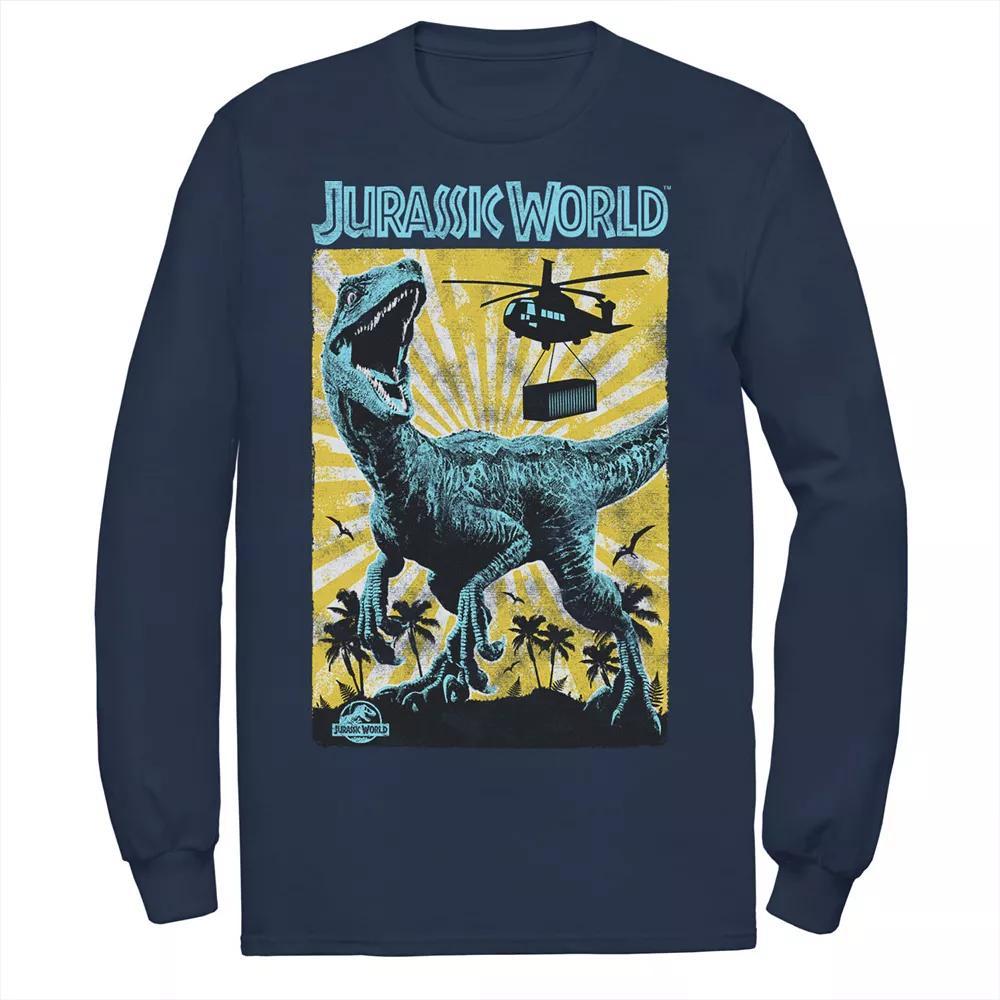 Men's Jurassic World T-Rex Color Pop Retro Poster Tee, Size: Small, Black Product Image