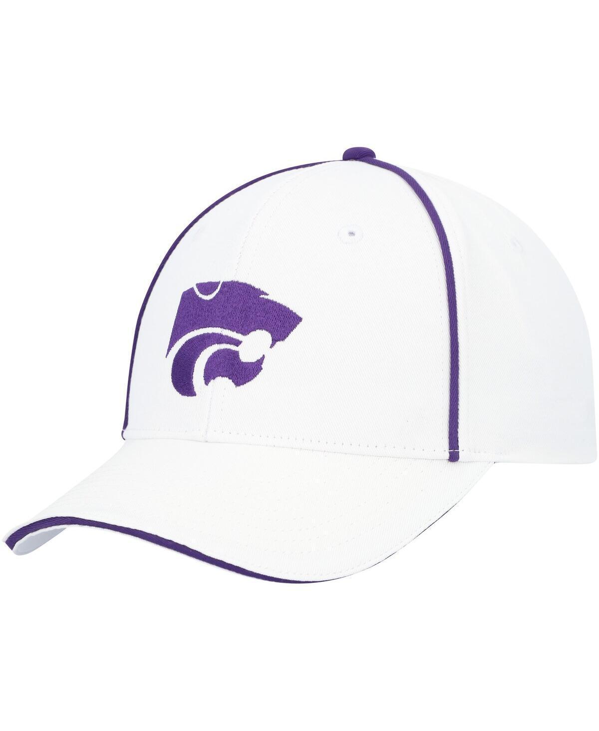 Men's Colosseum  White Kansas State Wildcats Take Your Time Snapback Hat Product Image