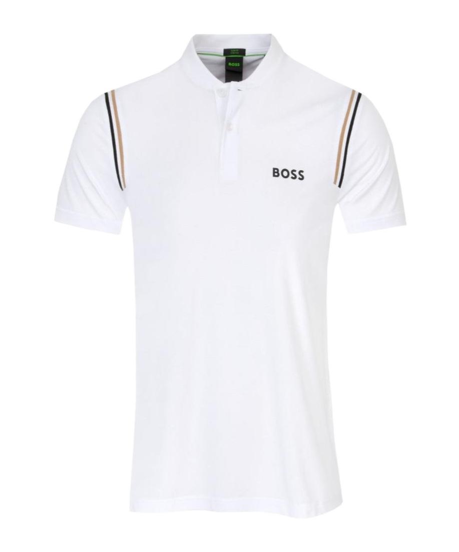 HUGO BOSS Short-sleeved Polo Shirt In White Product Image