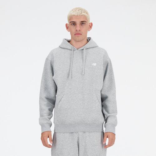 New Balance Men's Sport Essentials Fleece Hoodie in Black/Black Size Large Cotton/Polyester/Fleece Product Image