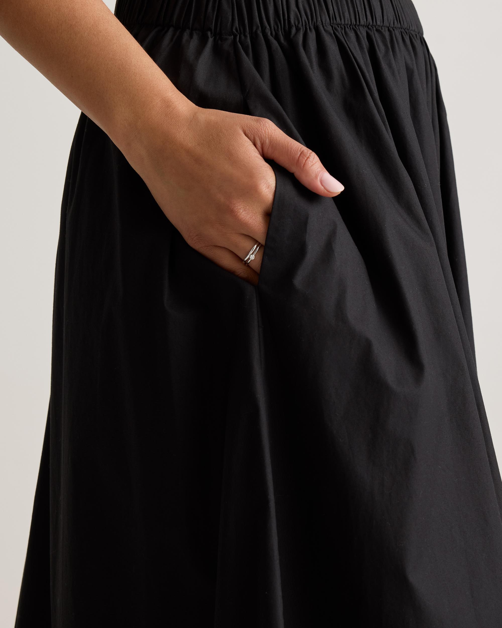 Quince | Women's Poplin A-line Maxi Skirt Size XL, Organic Cotton Product Image