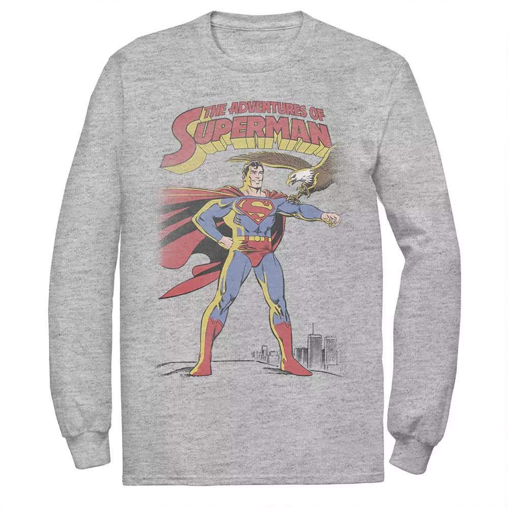 Men's DC Comics Superman Adventures Text Poster Tee, Size: Small, White Product Image