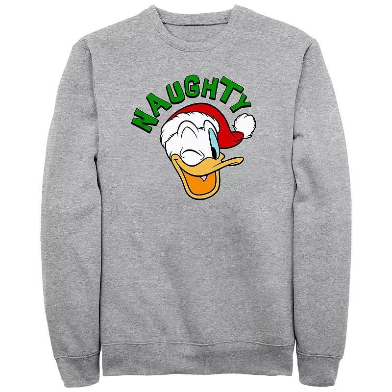 Disney's Donald Duck Men's Donald Wink Fleece, Size: Small, Athletic Grey Product Image