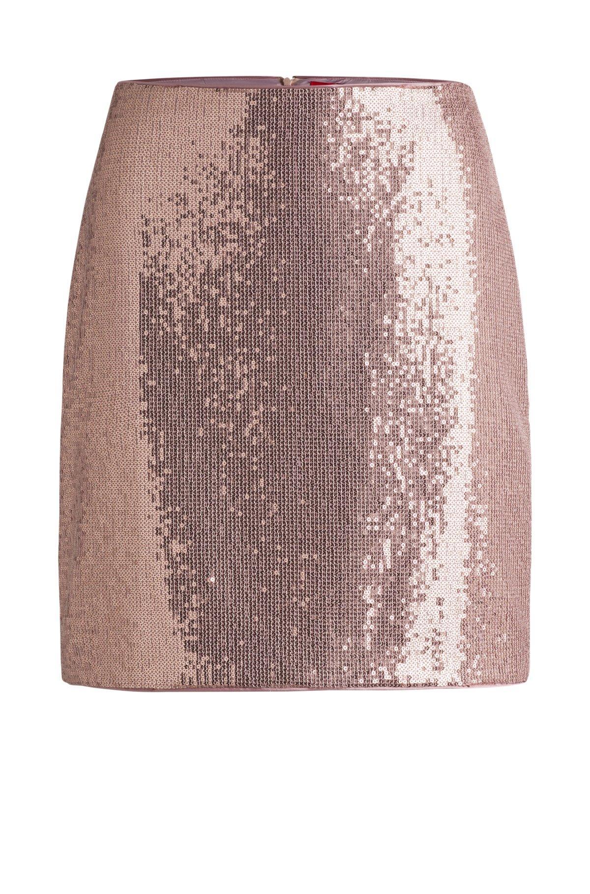 HUGO - Sequined mini skirt - light pink Product Image