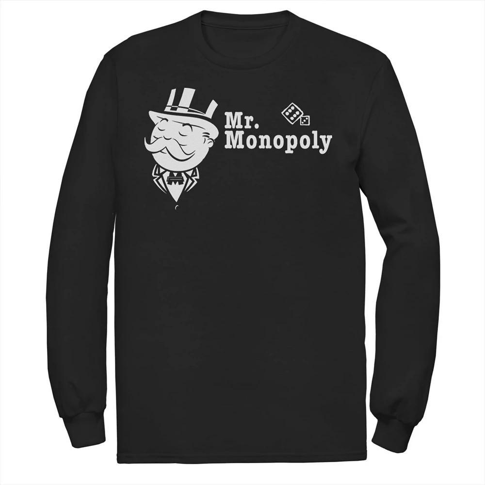 Men's Monopoly Mr. Monopoly Portrait Tee, Size: Large, Black Product Image