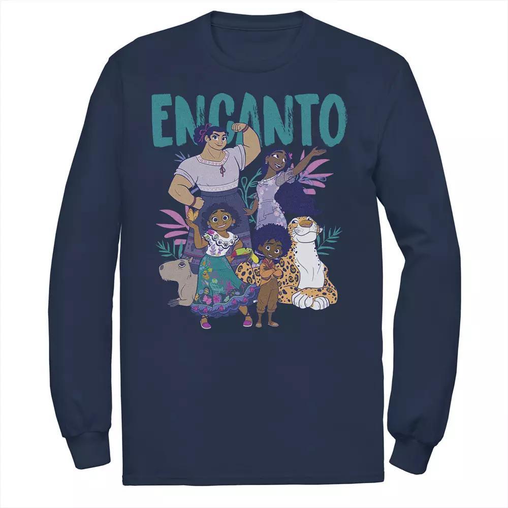 Men's Disney Encanto Group Portrait Logo Tee, Size: Small, Blue Product Image