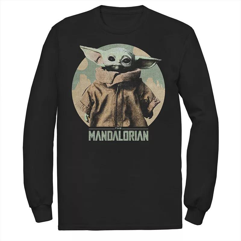 Men's Star Wars The Mandalorian The Child Faded Portrait Tee, Size: Medium, Black Product Image