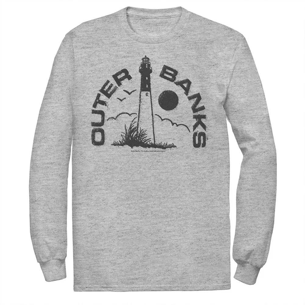 Men's Outer Banks Landscape Stamp Tee, Boy's, Size: XL, Athletic Grey Product Image