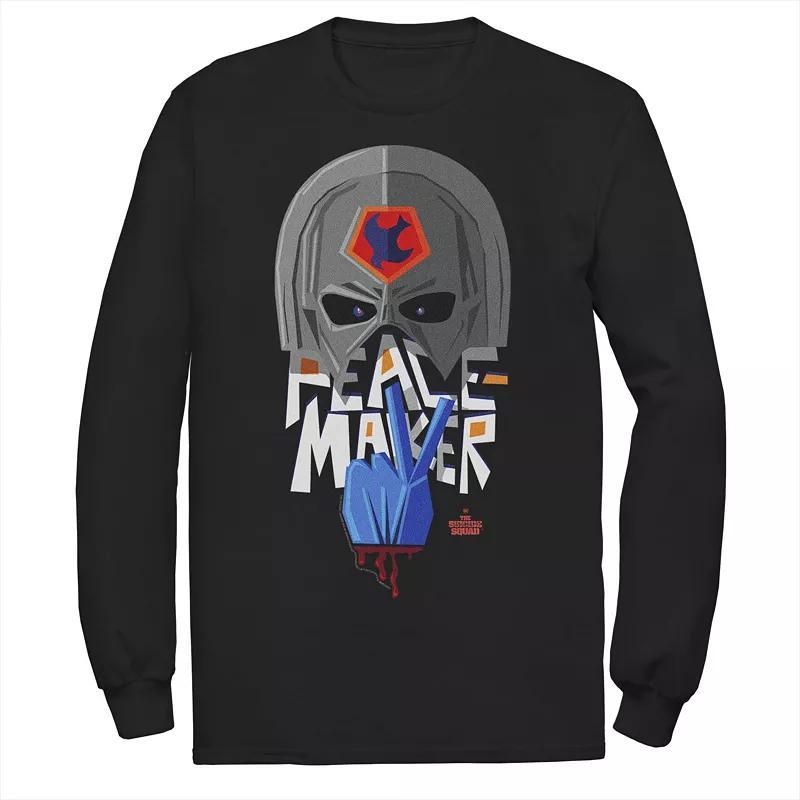 Men's The Suicide Squad Big Peace Logo Tee, Size: Small, Black Product Image