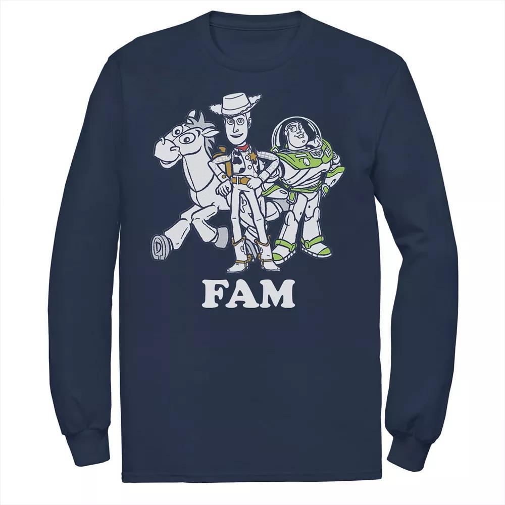 Mens Disney / Pixar Toy Story Buzz and Woody Family Tee, Men's, Size: XXL, Blue Product Image