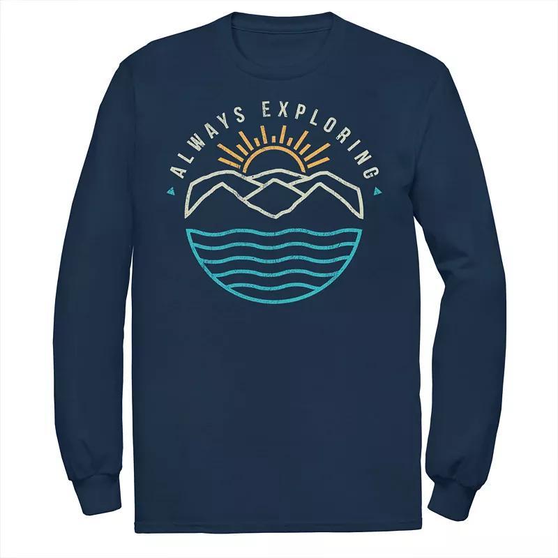 Men's Harry Potter Ravenclaw Learning Wit Wisdom Logo Long Sleeve Graphic Tee, Size: Small, Blue Product Image