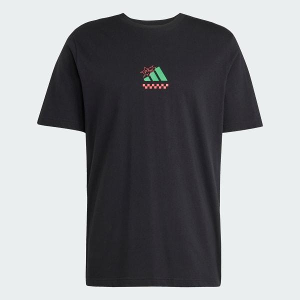 Men's adidas Lounge Pizza Graphic Sportswear Tee, Size: XL, Off White Product Image