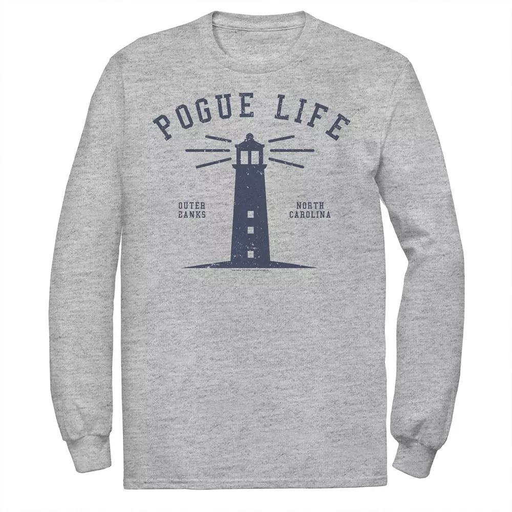 Men's Outer Banks Pogue Life Lighthouse Tee, Boy's, Size: Small, Athletic Grey Product Image