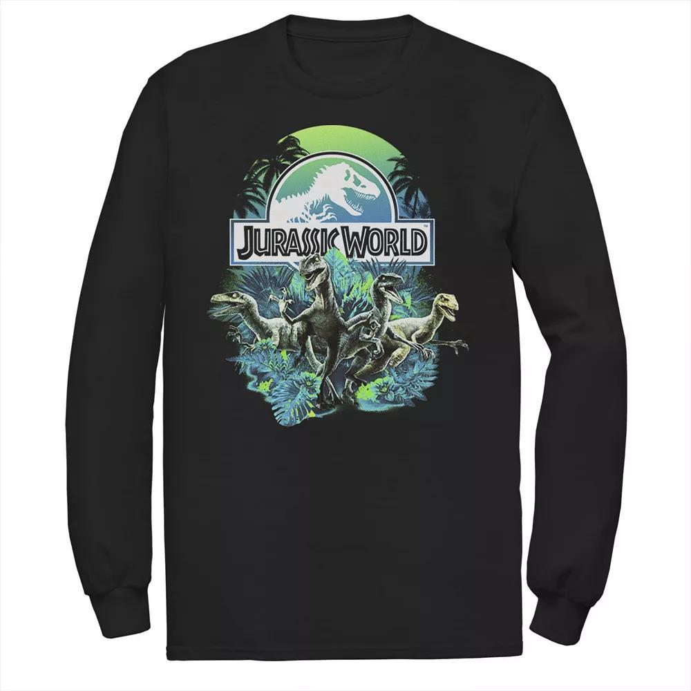Men's Jurassic World Jungle Velociraptor Attack Tee, Size: XXL, Blue Product Image