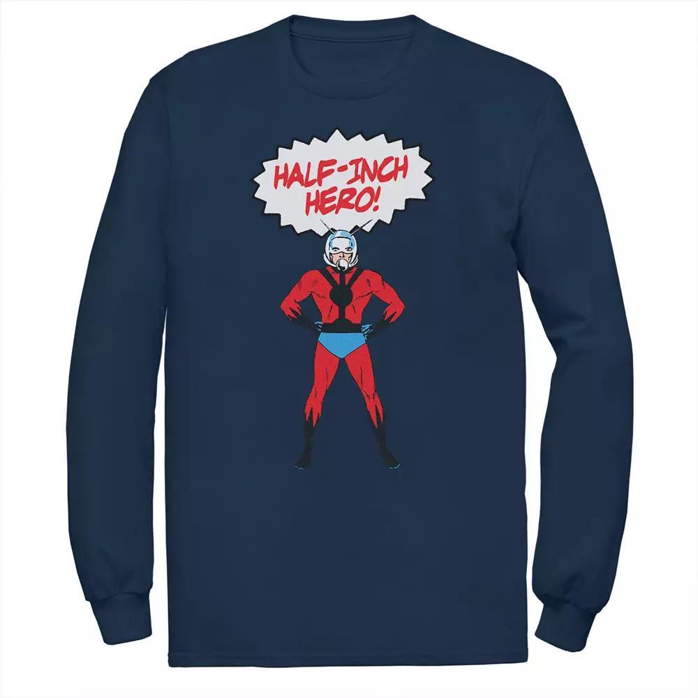 Big & Tall Marvel Ant-Man Half-Inch Hero Long Sleeve Tee, Men's, Size: 3XL, Blue Product Image