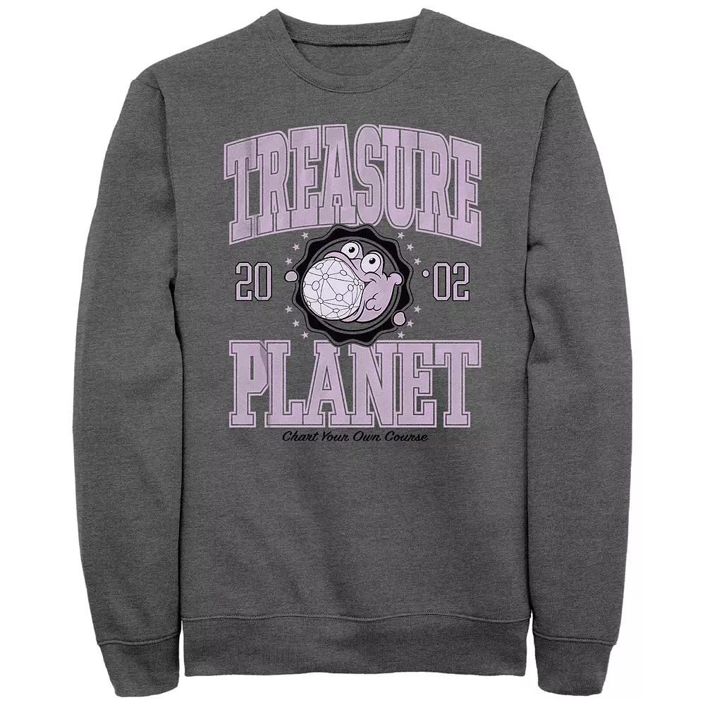 Men's Treasure Planet 2002 Chart Your Own Course Fleece Sweatshirt, Size: Large, Grey Heather Product Image