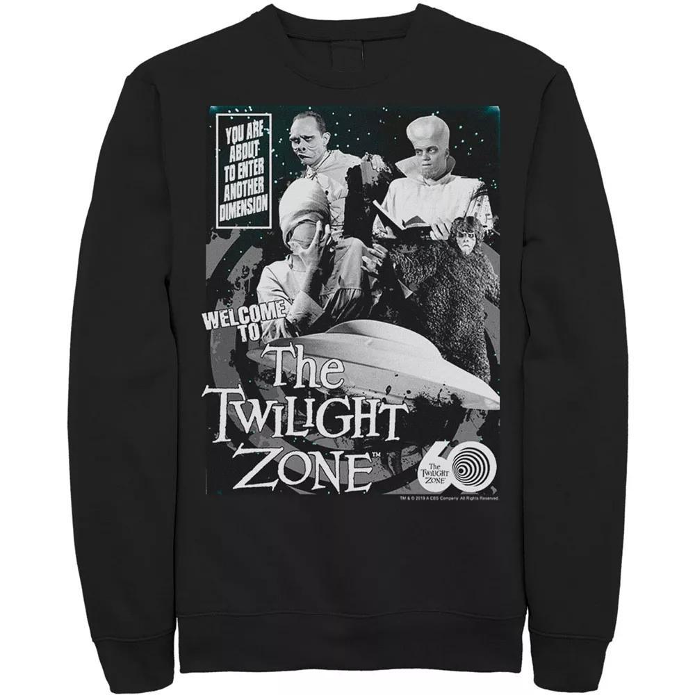 Men's CBS The Twilight Zone Comic 60th Sweatshirt, Size: XXL, Athletic Grey Product Image