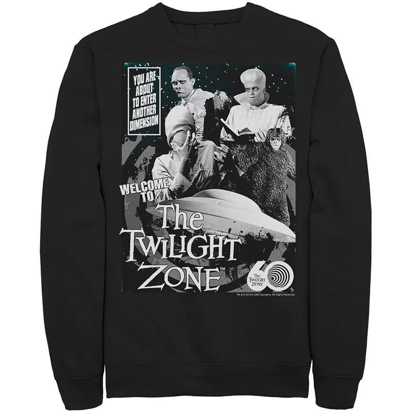 Men's CBS The Twilight Zone Comic 60th Sweatshirt, Size: XXL, Athletic Grey Product Image