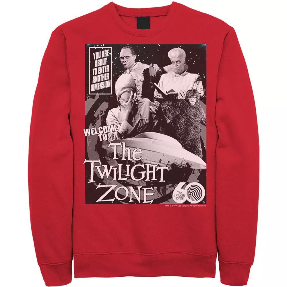 Men's CBS The Twilight Zone Comic 60th Sweatshirt, Size: XXL, Athletic Grey Product Image