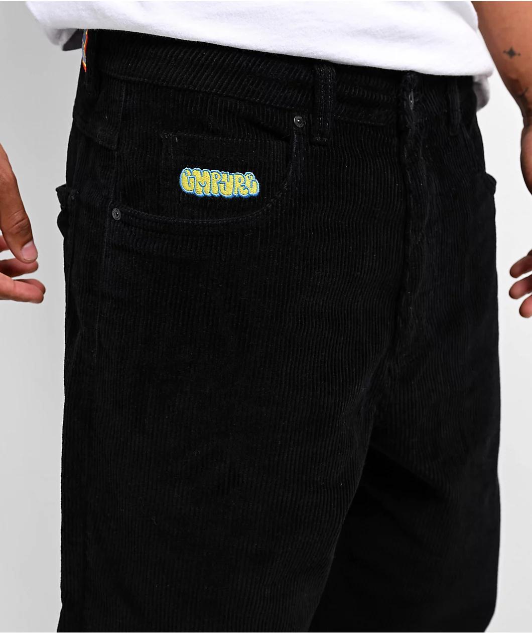 Empyre Black Ultra Loose Corduroy Skate Pants Product Image