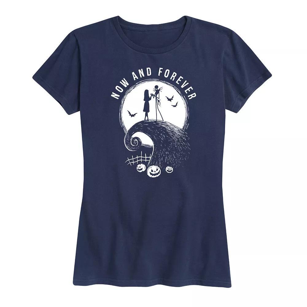 Disney's Nightmare Before Christmas Women's Now and Forever Graphic Tee, Girl's, Size: Large, Blue Product Image