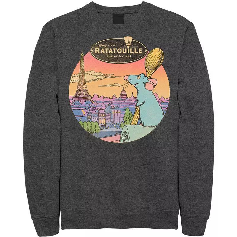 Disney / Pixar's Ratatouille Men's Over Look Paris Sweatshirt, Size: Large, Red Product Image