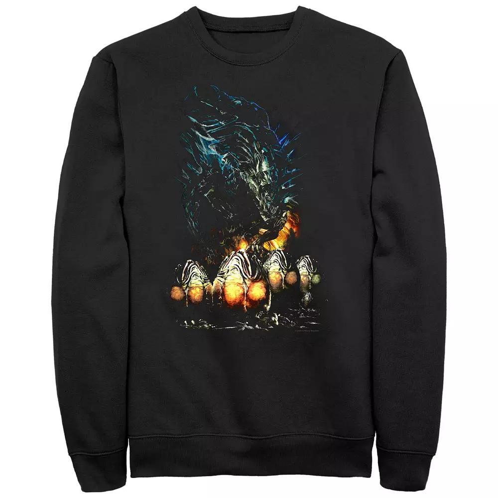 Men's Aliens Xenomorph With Eggs Graphic Fleece, Size: Medium, Black Product Image
