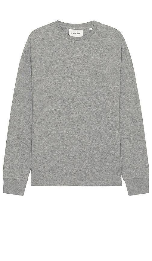 FRAME Duo Fold Long Sleeve Tee Grey. (also in L). Product Image