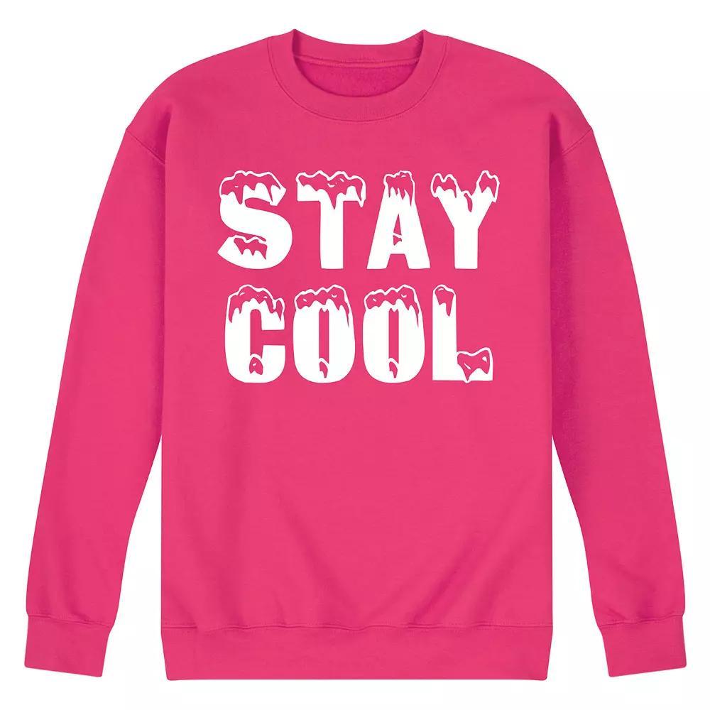 Mens Stay Cool Fleece Sweatshirt Blue Product Image