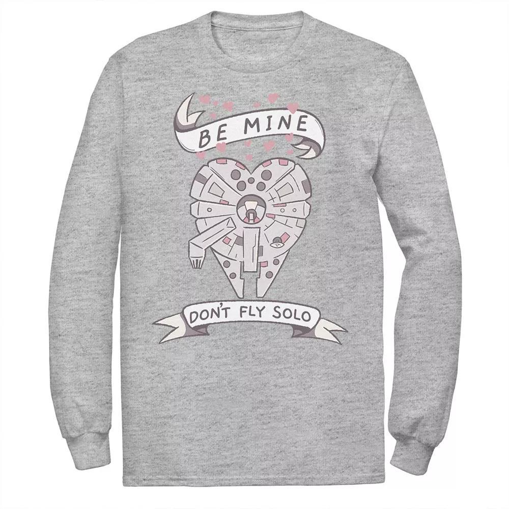 Big & Tall Tom and Jerry Pals Logo Long Sleeve Graphic Tee, Men's, Size: 3XL, Athletic Grey Product Image