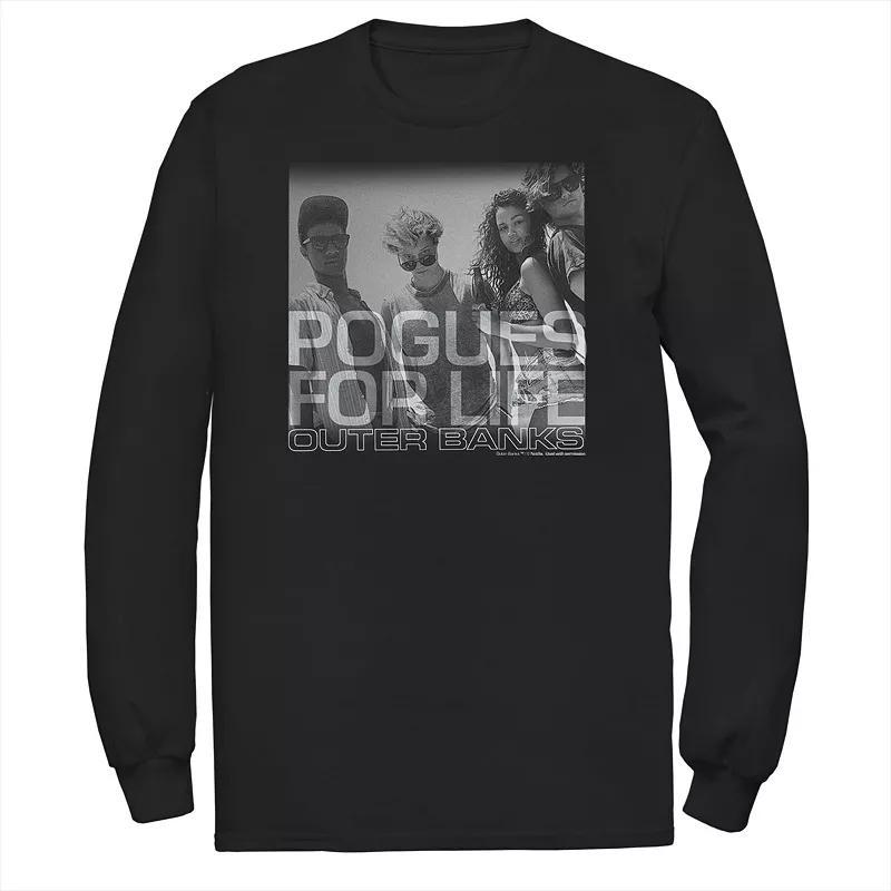 Big & Tall Outer Banks Pogues For Life Tee, Men's, Size: 5XL, Black Product Image