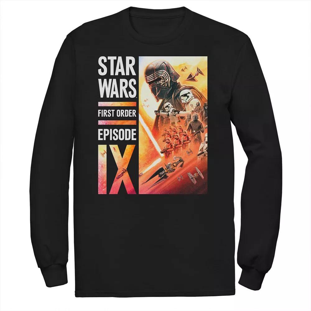 Men's Star Wars The Rise of Skywalker First Order Glow Tee, Size: 3XL, Black Product Image