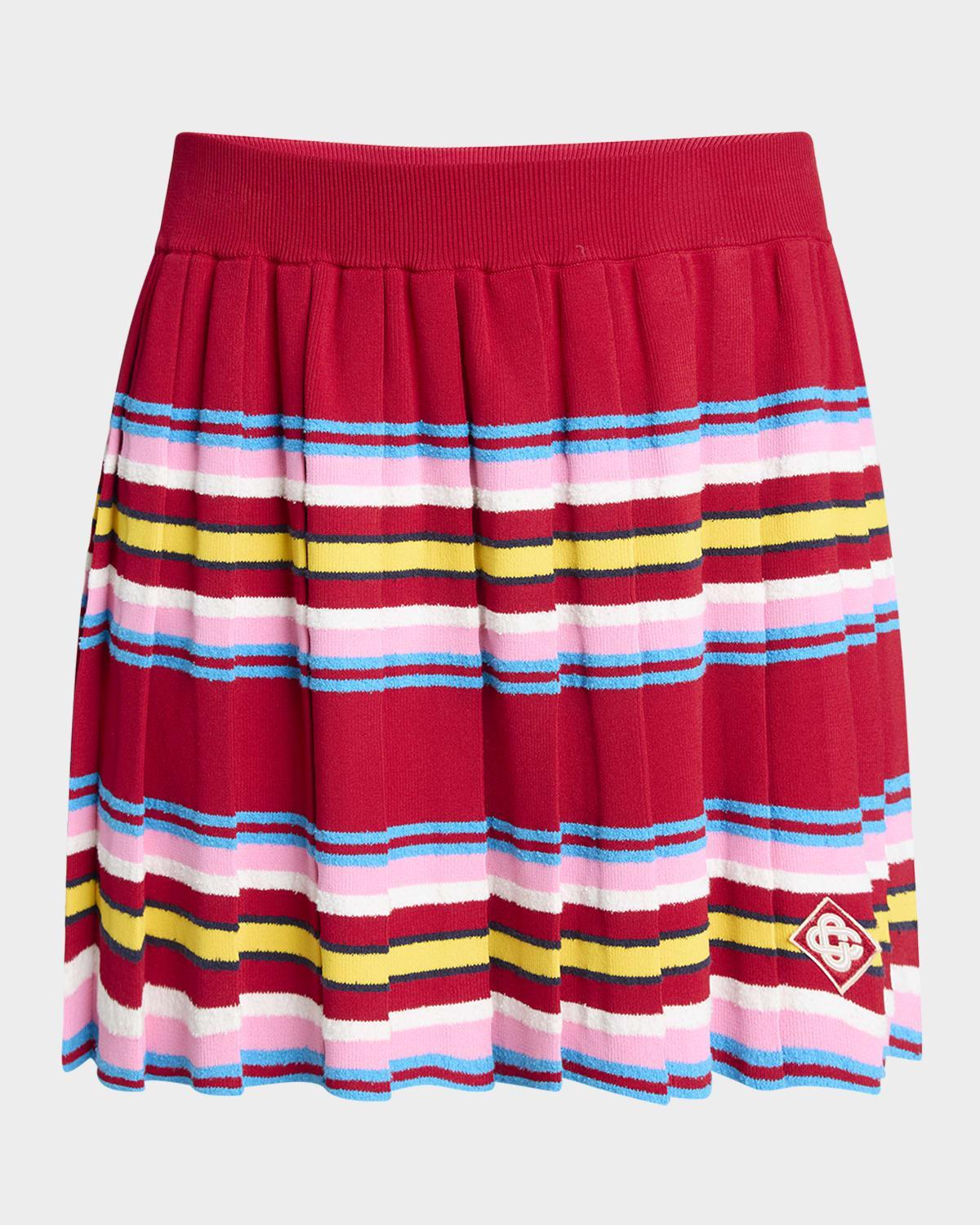 Striped Polo Logo Patch Crop Top Product Image
