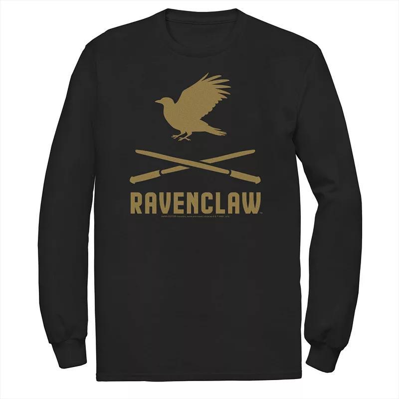 Men's Harry Potter Ravenclaw Crossed Wands Logo Tee, Size: Small, Black Product Image