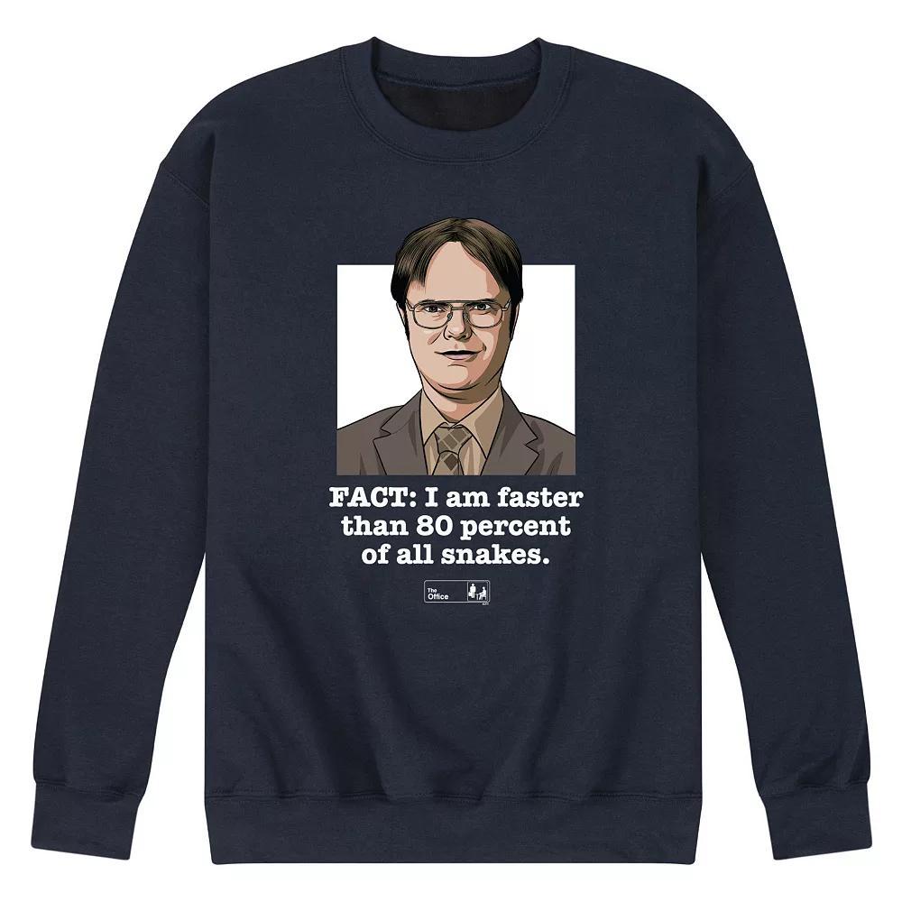 Mens The Office Dwight Fact Faster Graphic Tee Blue Product Image