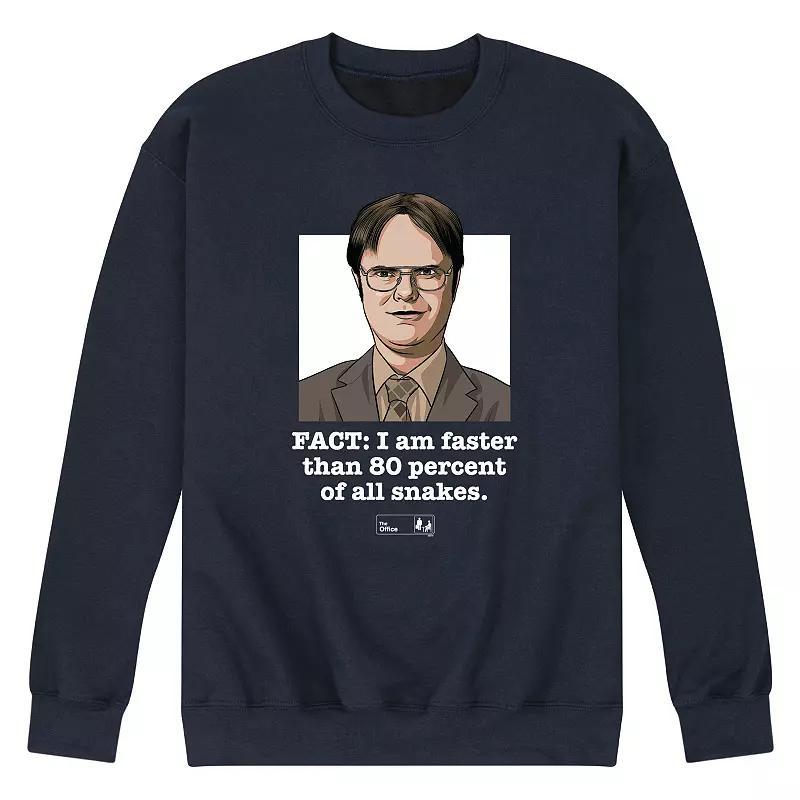 Mens The Office Dwight Fact Faster Graphic Tee Blue Product Image