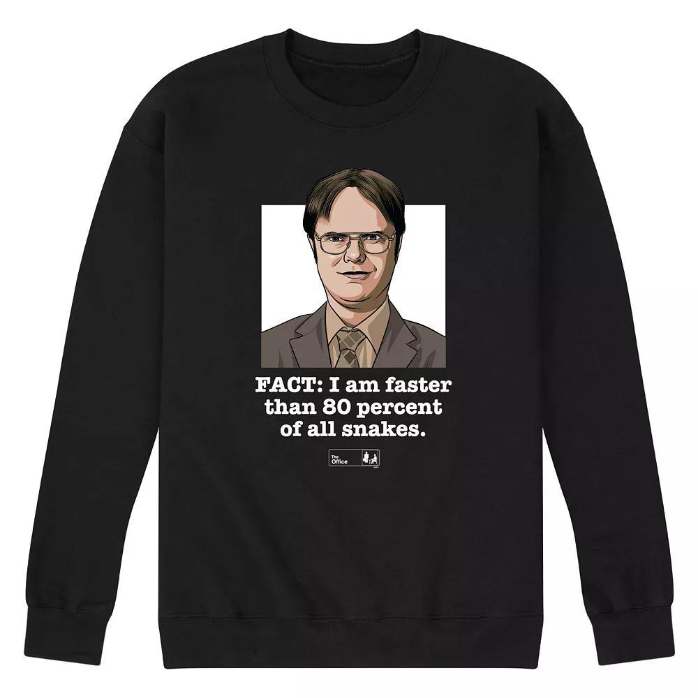 Mens The Office Dwight Fact Faster Graphic Tee Blue Product Image