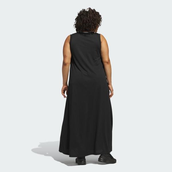 Womens adidas Tiro Cut 3-Stripes Soft Mesh Long Dress (Plus Size) Product Image