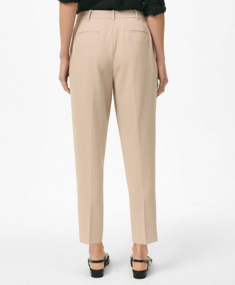 Cropped Fine Twill Crepe Pants Product Image