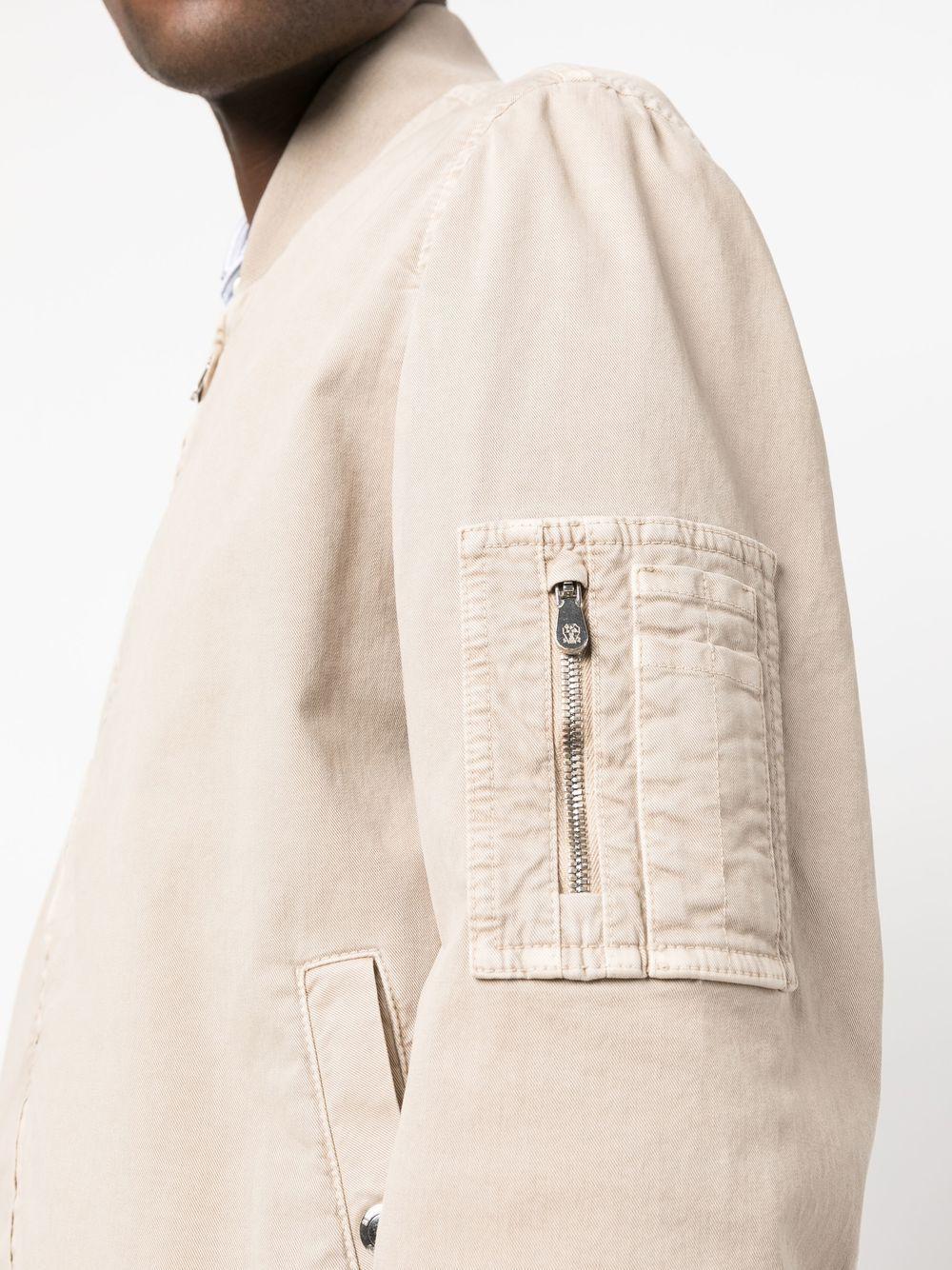 zip-up bomber jacket Product Image