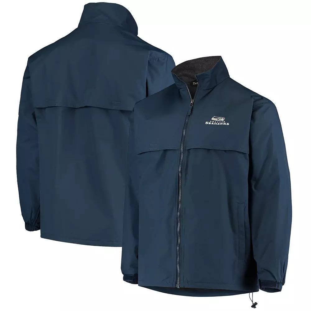 Men's Dunbrooke Navy Seattle Seahawks Triumph Fleece Full-Zip Jacket, Size: Medium, Blue Product Image