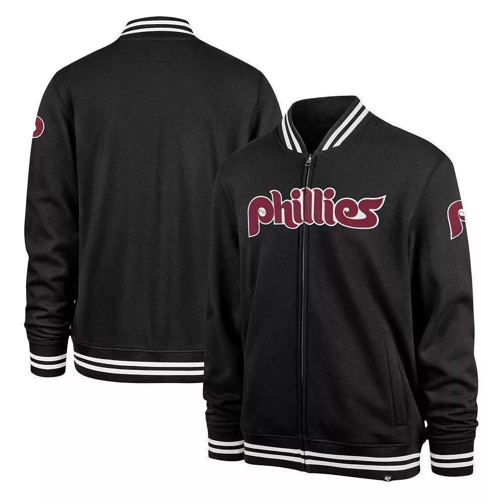 Men's '47 Navy Houston Astros Wax Pack Pro Camden Full-Zip Track Jacket, Size: XL, Blue Product Image