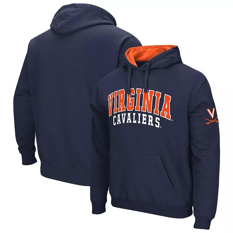 Men's Colosseum Navy Virginia Cavaliers Double Arch Pullover Hoodie, Size: XL, Blue Product Image