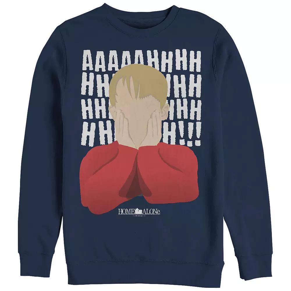 Big & Tall Home Alone Kevin's Scream Graphic Fleece, Men's, Size: Medium, Blue Product Image