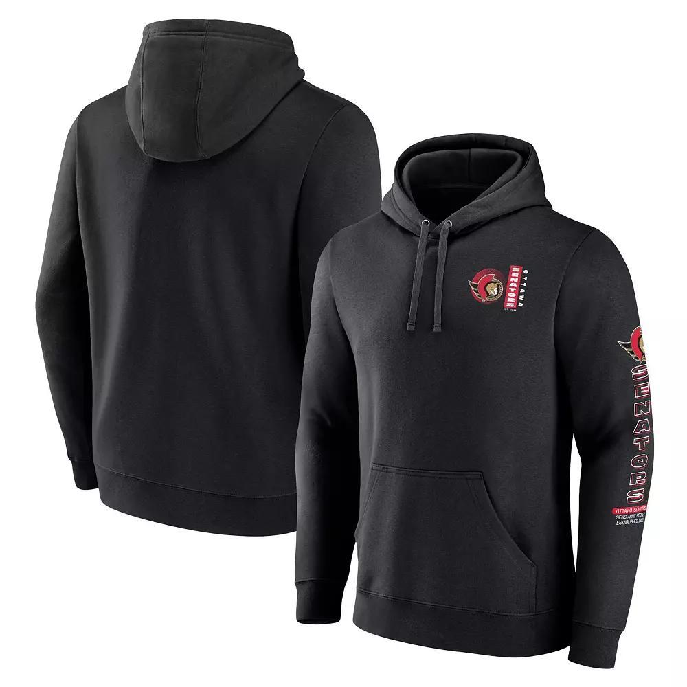 Men's Fanatics Black Vegas Golden Knights Revolution Pullover Hoodie, Size: 3XL, Lvk Black Product Image